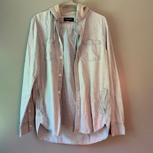 PacSun Hooded Denim Shirt